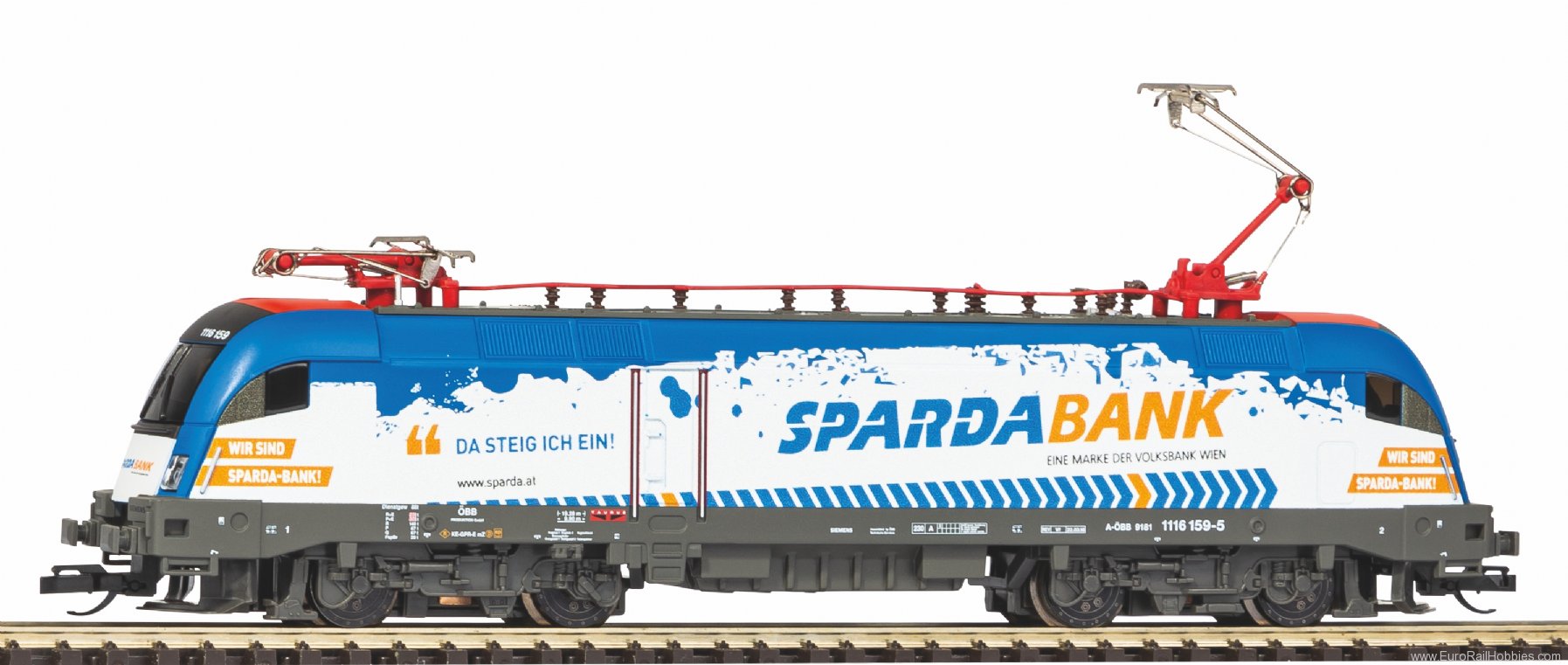 Piko 47439 TT electric locomotive Taurus Rh 1116 SPARDA-