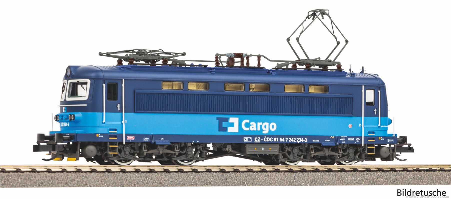 Piko 47482 TT-CD Cargo Rh 242 Electric Locomotive