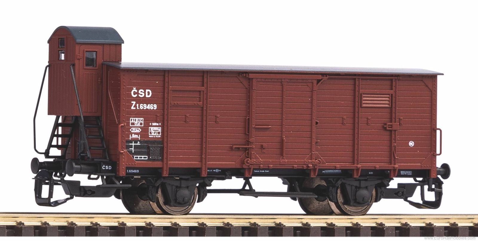 Piko 47763 TT Covered Freight Car G02 CSD III with a bra