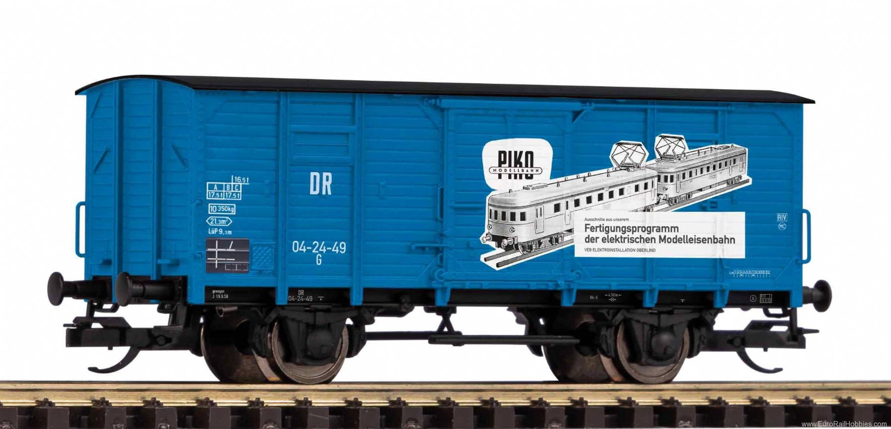 Piko 47777 TT covered freight wagon G02 VEB PIKO DR III