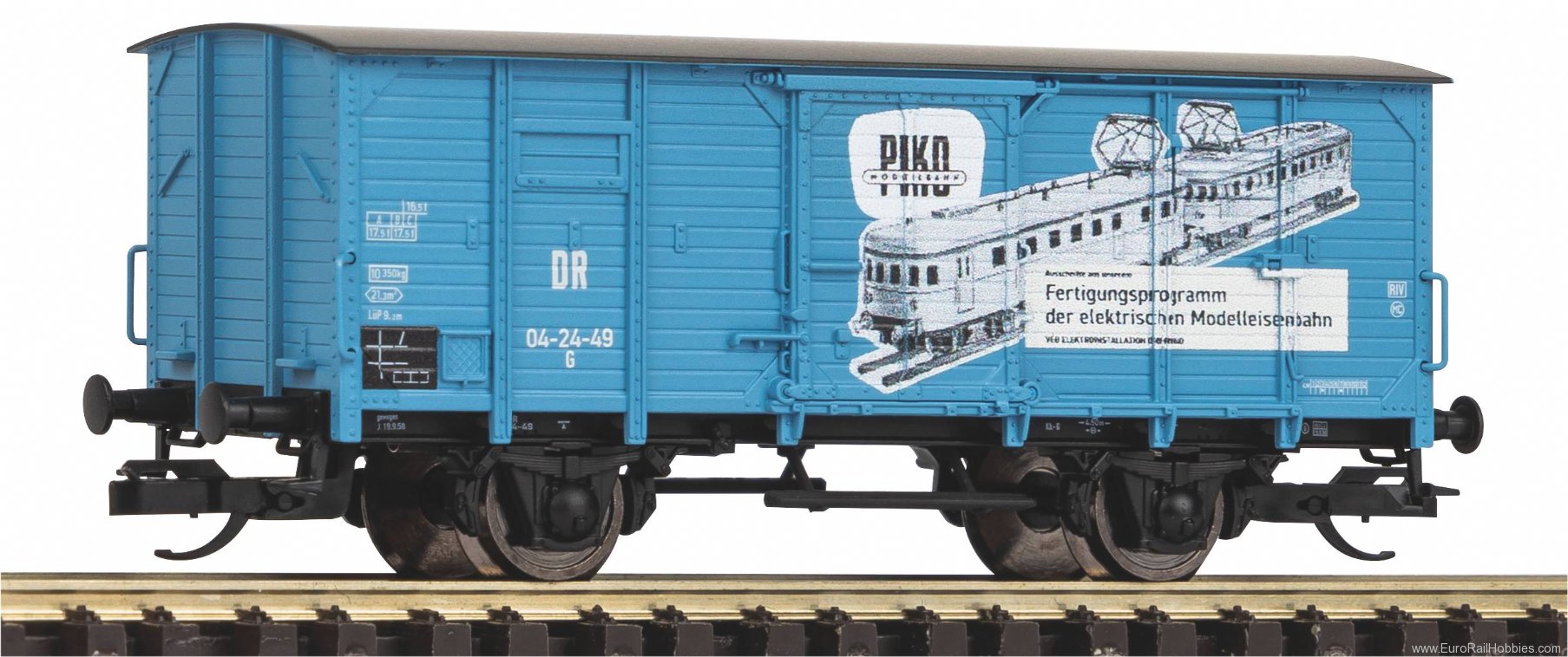 Piko 47777 TT covered freight wagon G02 VEB PIKO DR III