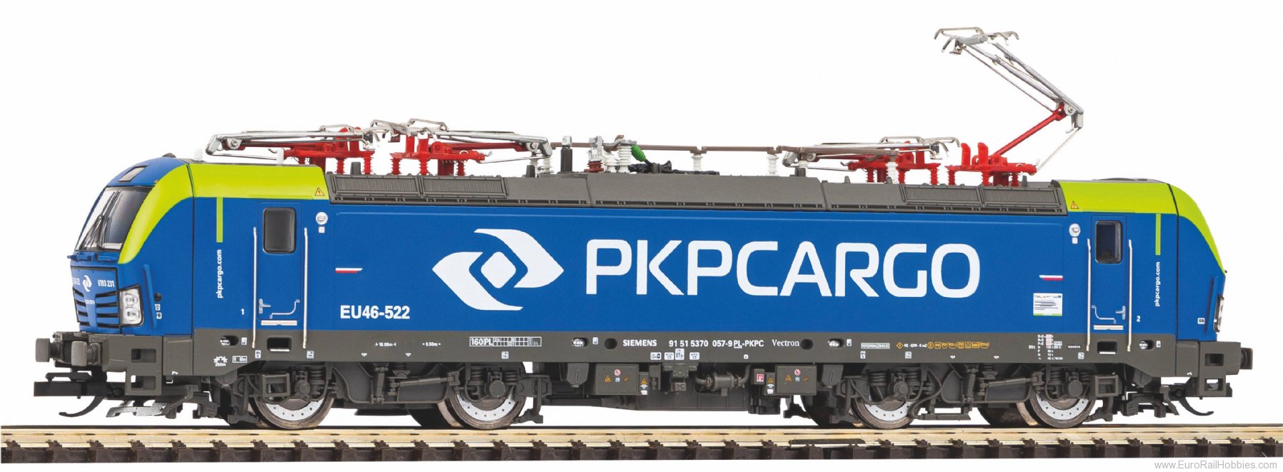 Piko 47806 TT-PKP Cargo Vectron EU46 Electric Locomotive