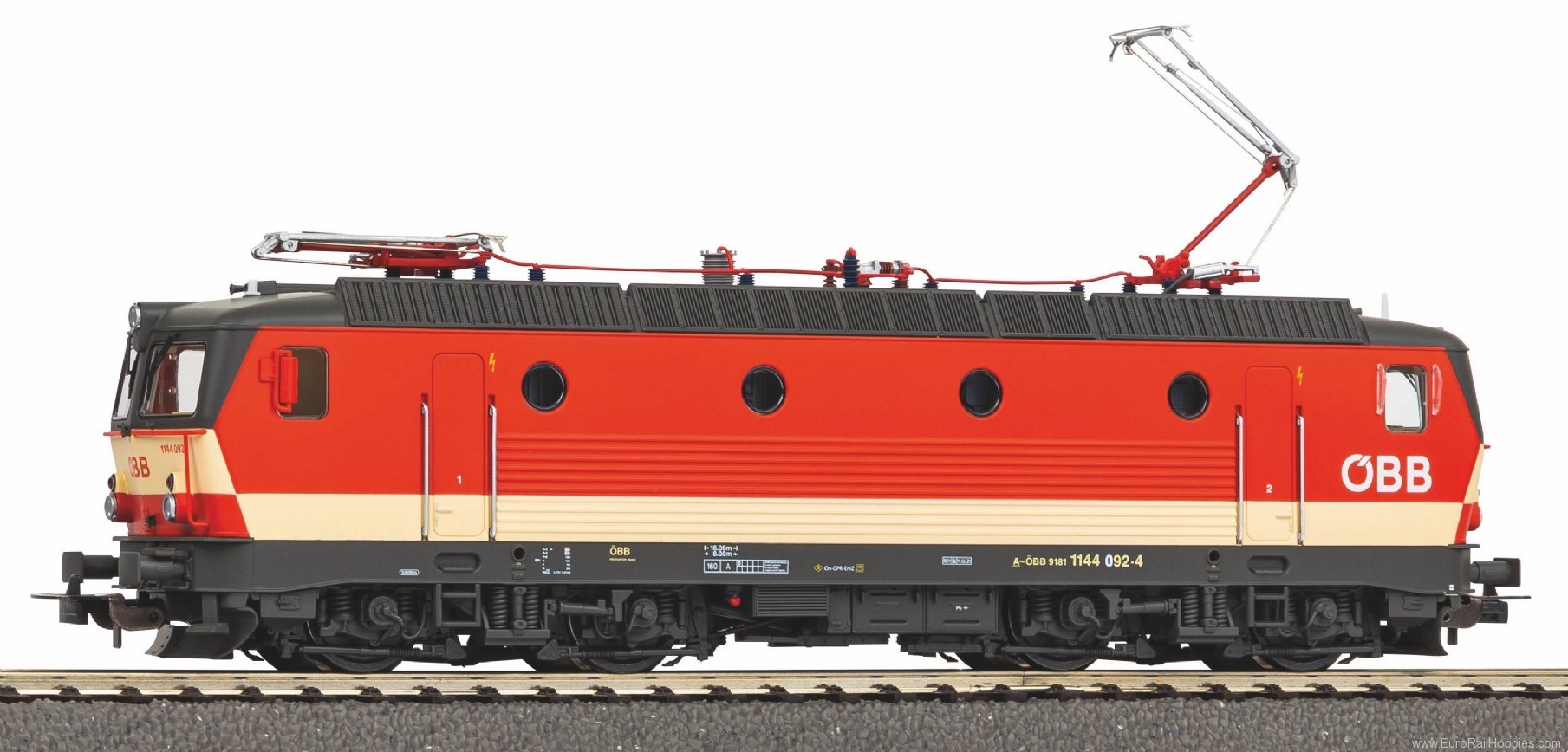 Piko 51637 Electric Locomotive Rh 1144 A-BB V (DC Piko E