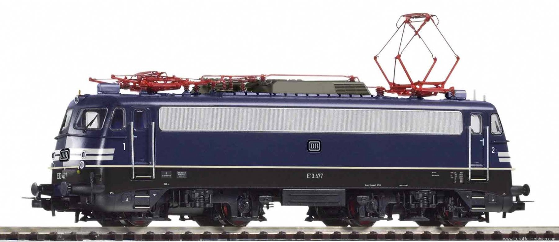 Piko 51969 Sound-E-Lok E10 477 with warning stripes DB I