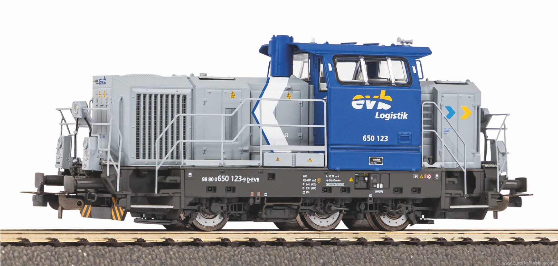 Piko 52672 Diesel Locomotive Vossloh G6 EVB VI (MTU) (DC