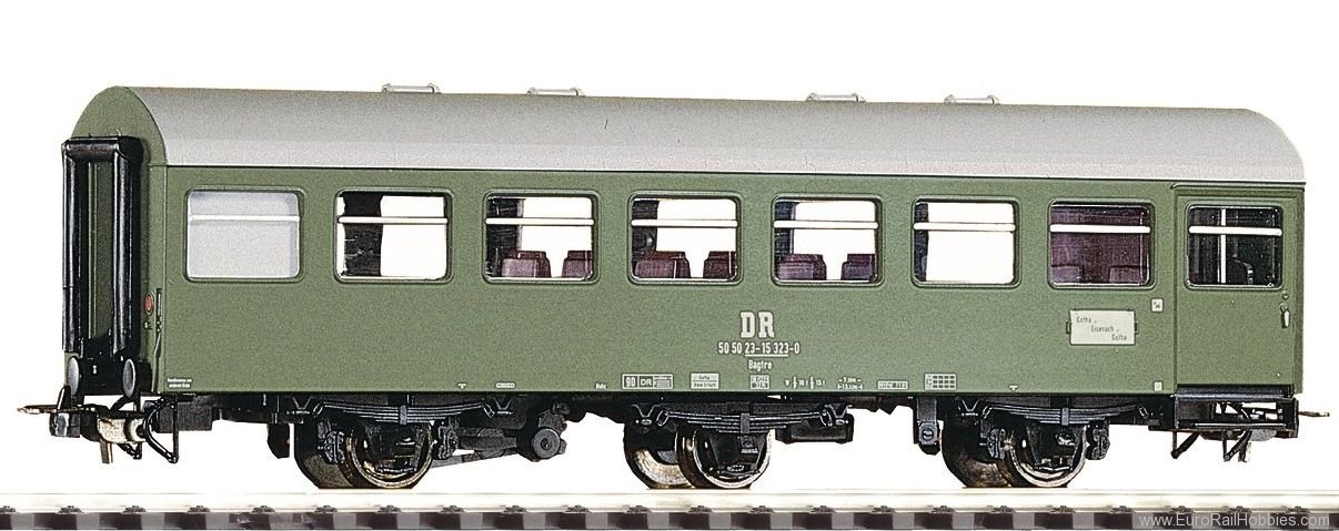 Piko 53024 Reko 3-Axle Coach 2nd Cl. DR IV - Classic Lin