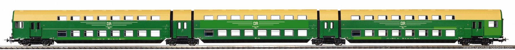 Piko 53123 Double-decker articulated train DGBgq, 3-part