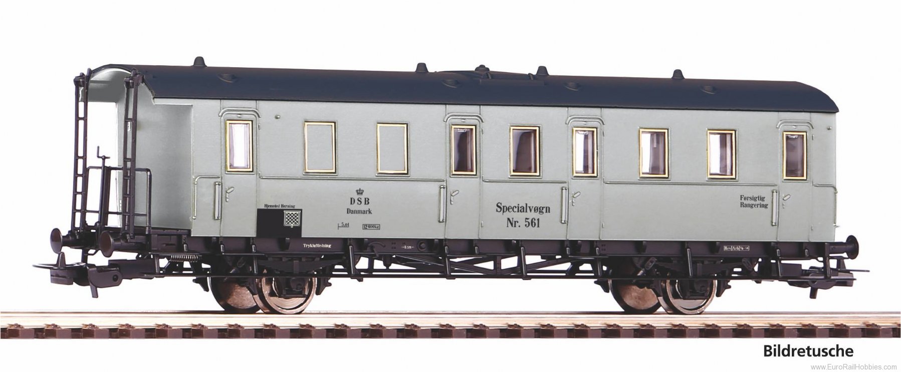Piko 53139 DSB 2 Axle Workshop Wagon