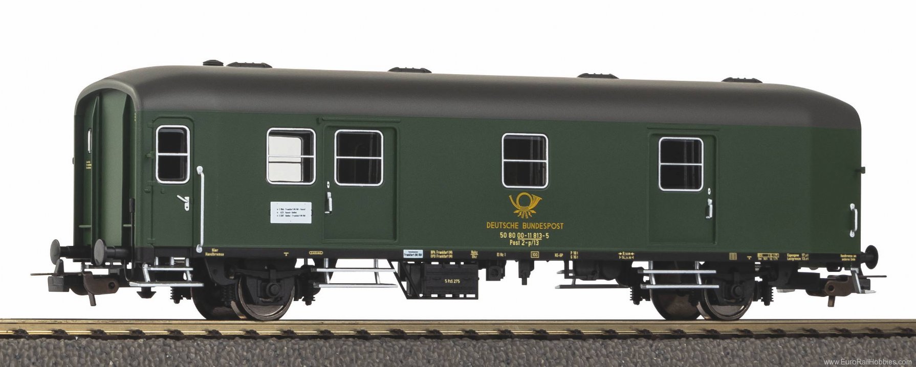 Piko 53266 Post-p/13 DBP IV railway mail car (DC Piko Cl