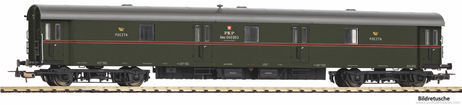 Piko 53308 PKP Postal Train Coach