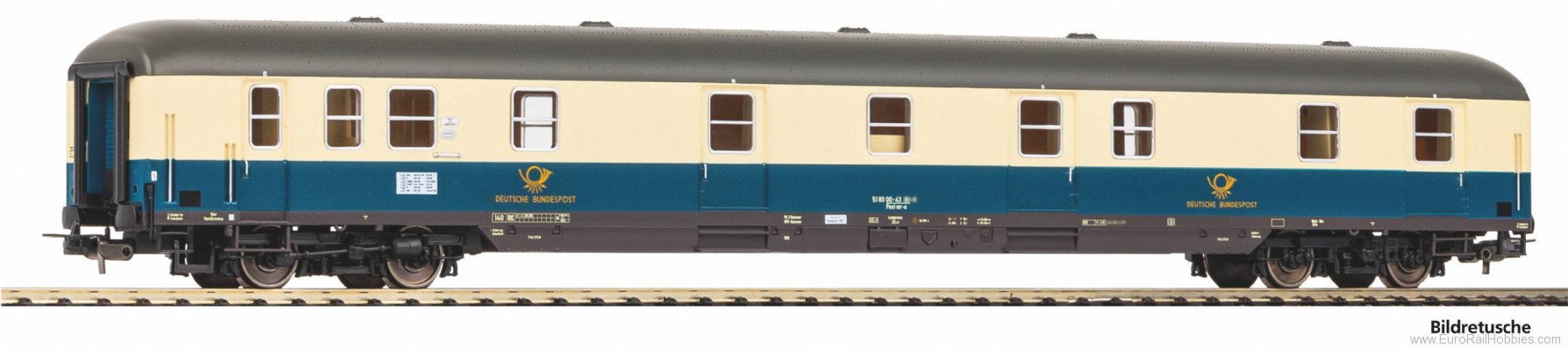 Piko 53389 DB Ocean-blue Postal Coach