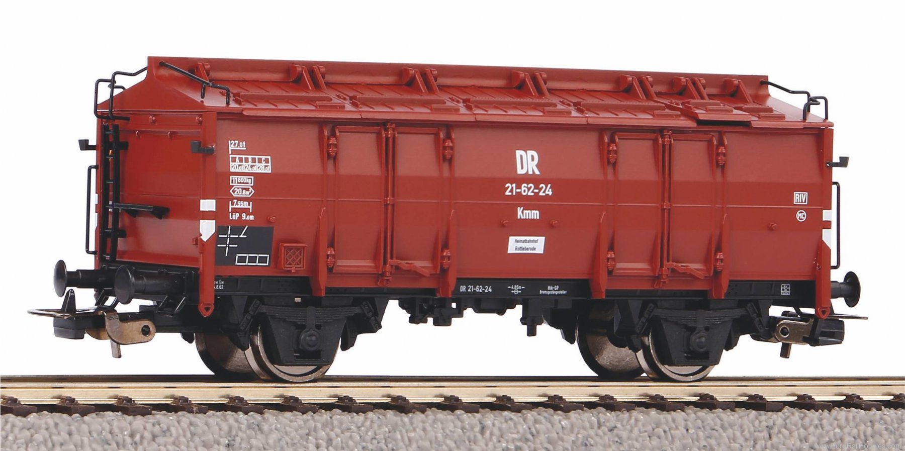 Piko 54443 Kmm21 Covered Gondola DR III (Piko Classic No