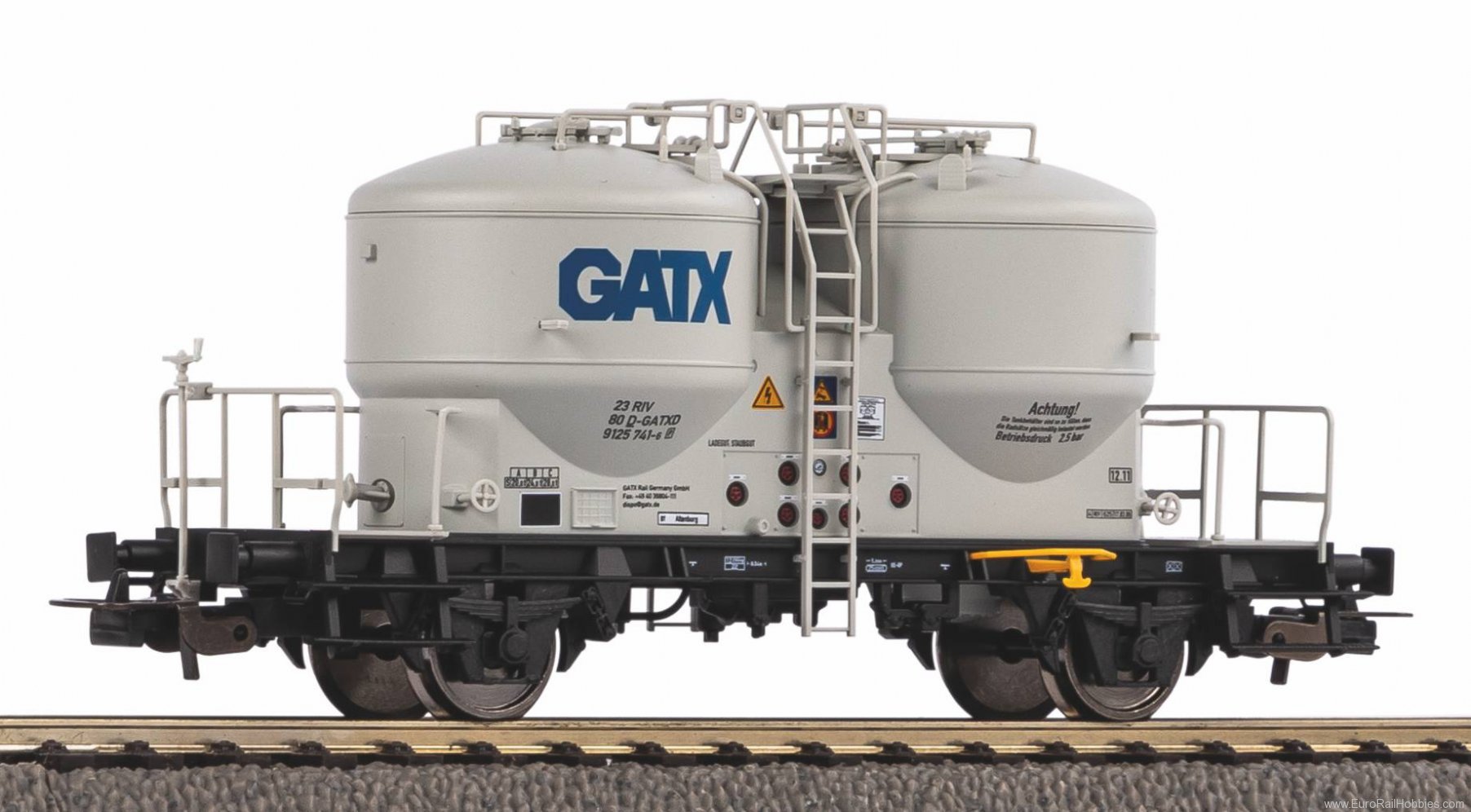 Piko 54698 Cement silo wagon GATX V (DC Piko Expert)