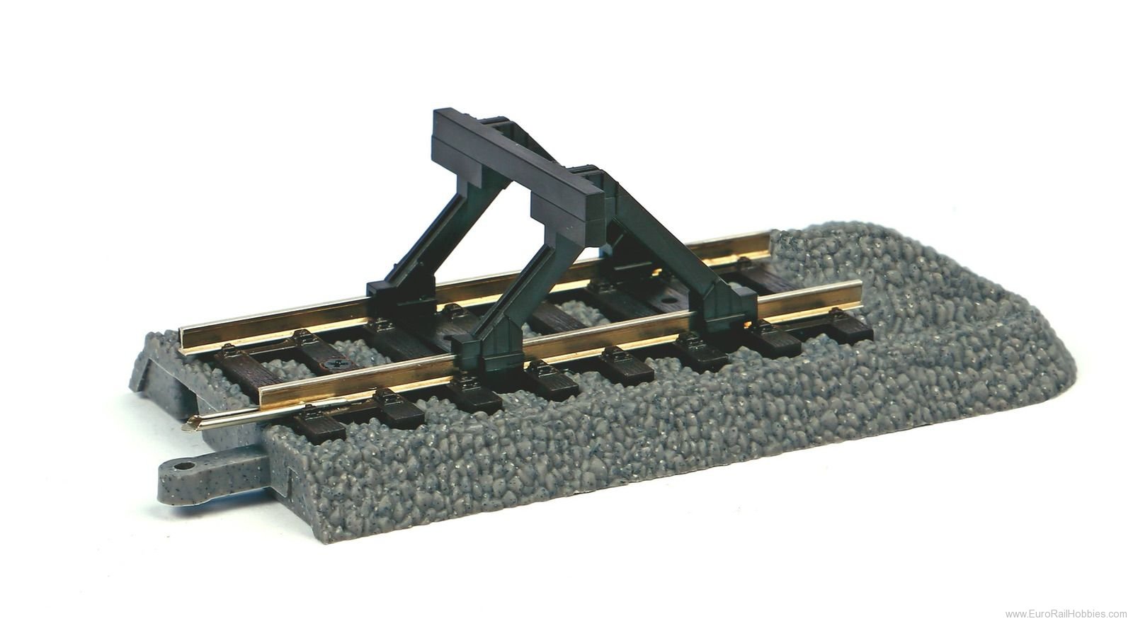 Piko 55446 PIKO A-track with roadbed; endpiece with buff