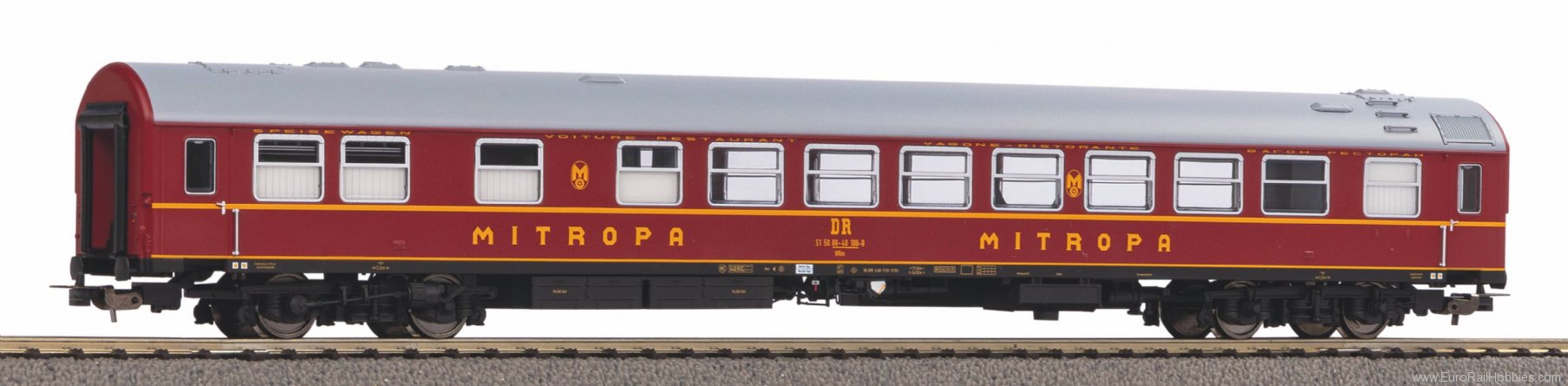 Piko 55920 Dining car WRm '61 DR IV (Digital Sound) (Pik