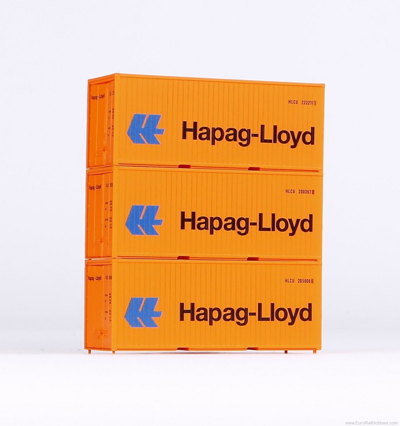 Piko 56202 Container 20' Hapag Lloyd 3 Pcs