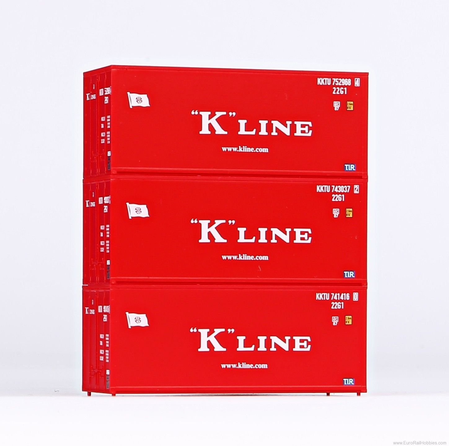 Piko 56220 Container 20' K Line 3 Pcs