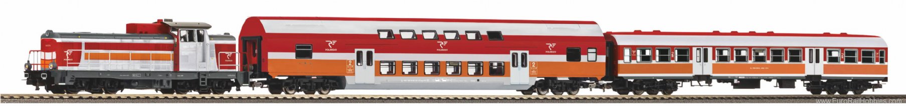 Piko 57114 Starter set SM42 with 2x Polregio VI passenge