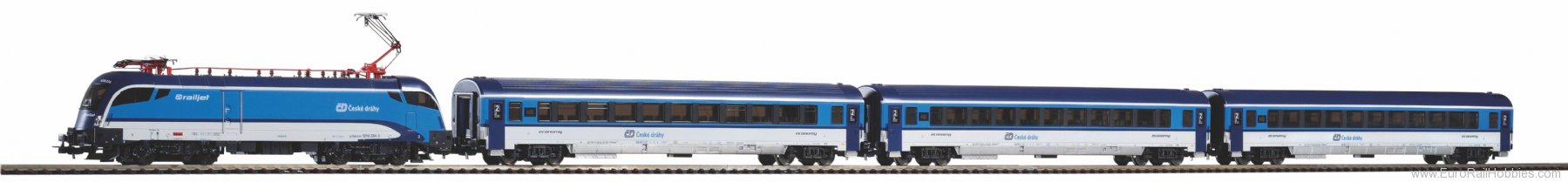 Piko 57179 Starter Set Taurus CD Railjet w. 3 IC Passeng