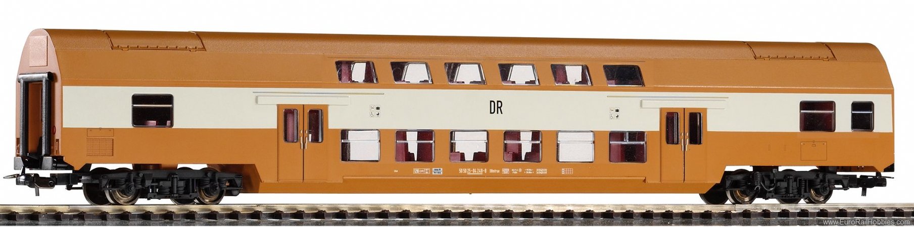 Piko 57622 Bi-Level Coach Dbmtrue DR IV Brown (Piko Hobb