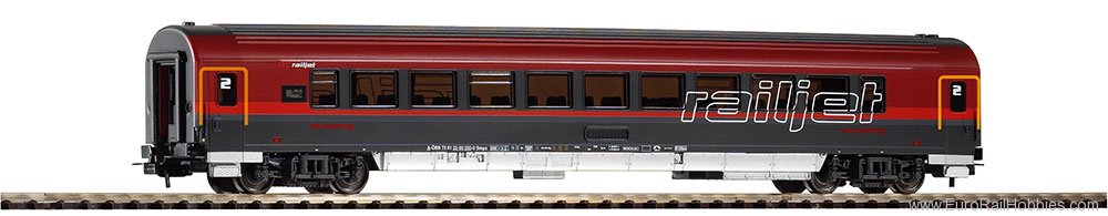 Piko 57643 Passenger Car 2nd Cl. Railjet VI (Piko Hobby)