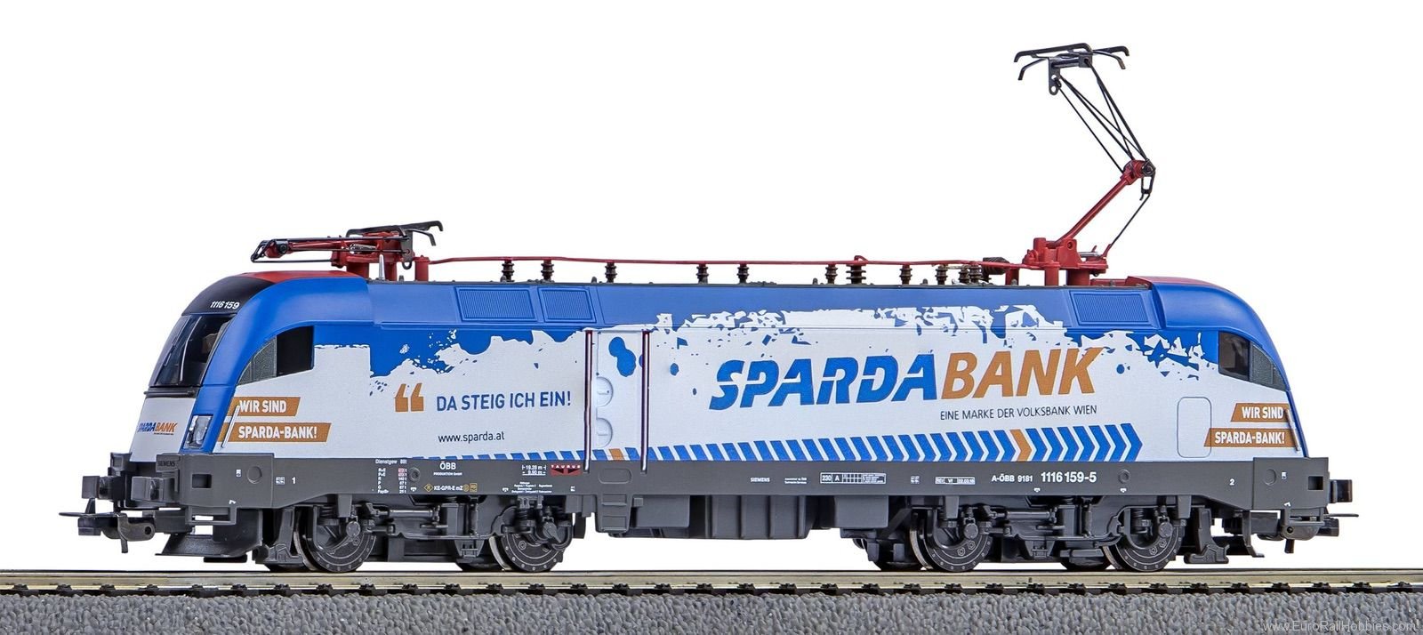 Piko 57826 Electric Locomotive Taurus Rh 1116 Sparda Ban