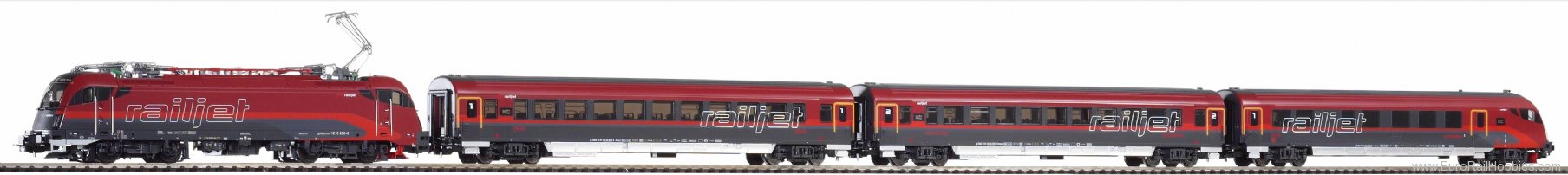 Piko 58131 Zugset Railjet Rh 1216 + 3 Wagen OBB (Piko Ex