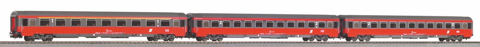 Piko 58225 3-Piece Express Coach Eurofima 1x 1. Class + 