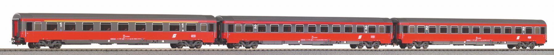 Piko 58225 3-Piece Express Coach Eurofima 1x 1. Class + 