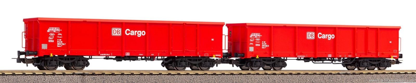Piko 58234 Set of 2 open freight cars Eaos DB AG V with 