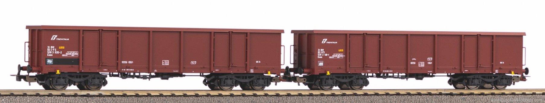 Piko 58238 Set of 2 type Eas FS V gondolas with a load o