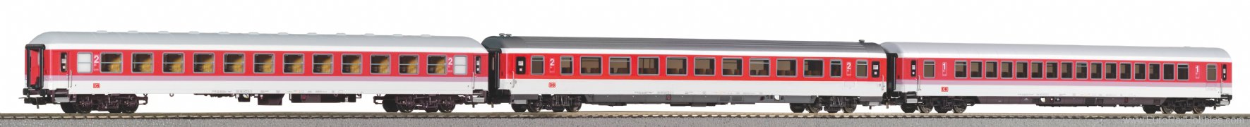 Piko 58249 Set of 3 passenger coaches IC 602 Gorch Fock 