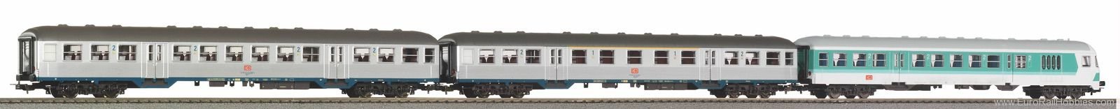 Piko 58250 Set of 3 passenger cars for local transport D