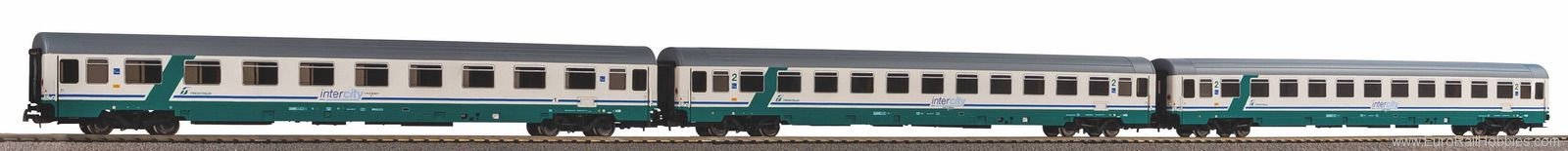 Piko 58252 Set of 3 express train passenger cars Eurofim
