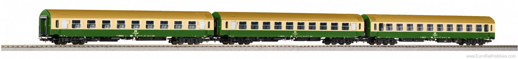 Piko 58278 Set of 3 passenger carriages 2 x 2nd class 1 