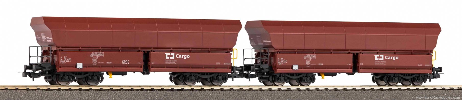 Piko 58291 Set of 2 bulk goods wagons Falns CD Cargo VI 