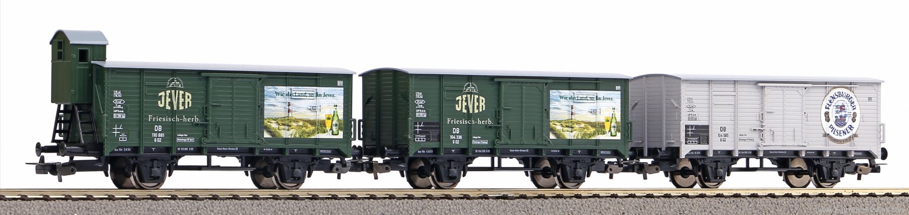 Piko 58398 3-Piece Bierwagen DB III 'Brauereien aus Nord
