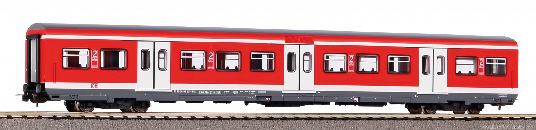 Piko 58504 x Passenger car 2nd cl. DB AG V, traffic red 