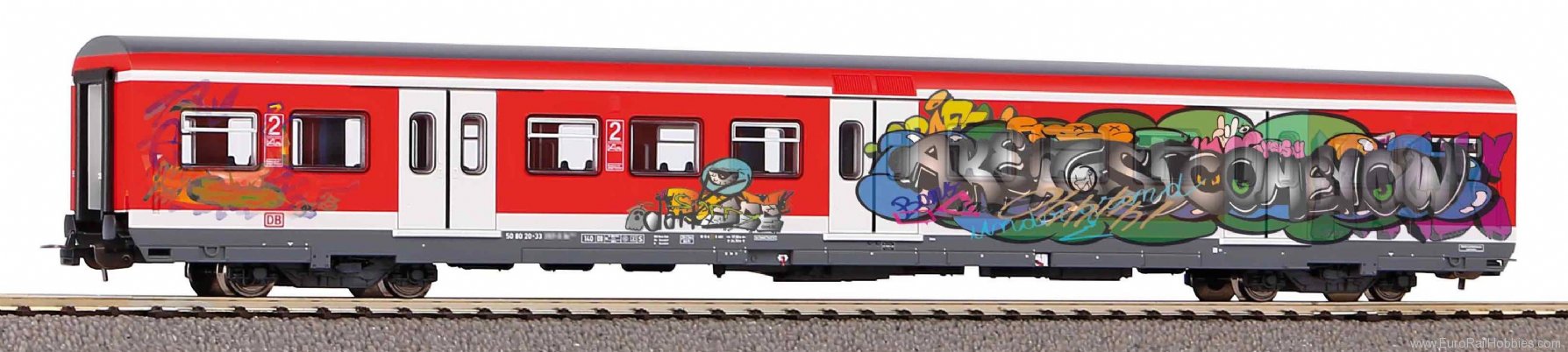 Piko 58508 S-Bahn x-car 2nd class DB AG V with graffiti 