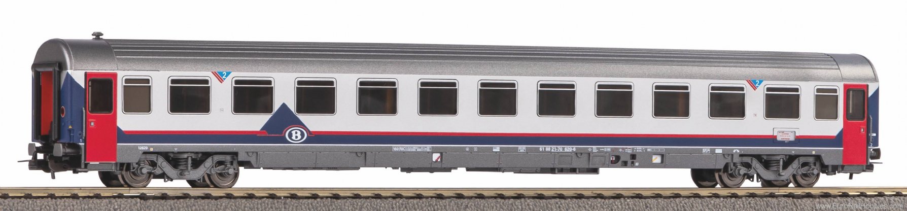 Piko 58542 Eurofima express train passenger car, 2nd cla