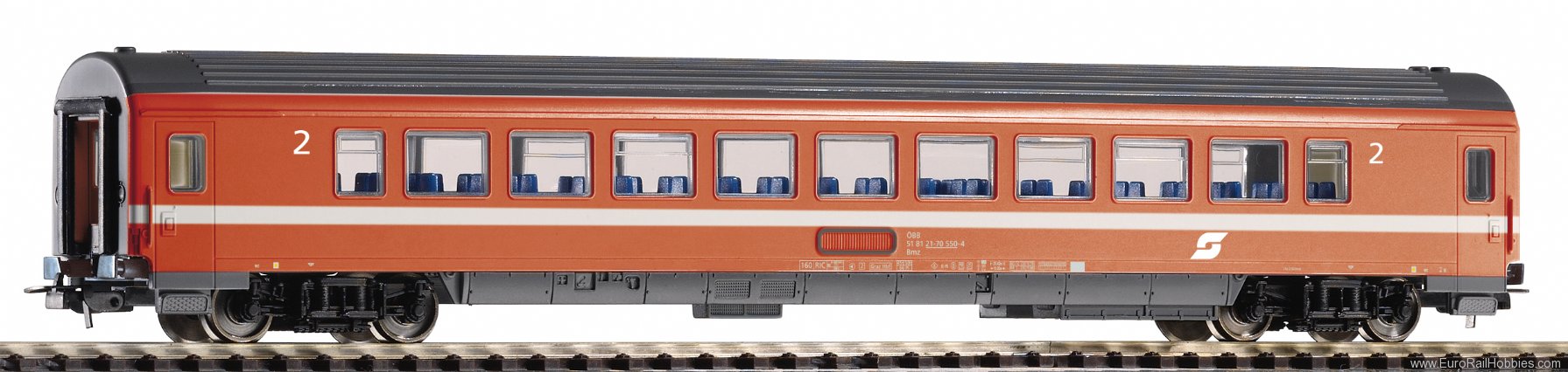 Piko 58660 Passenger Car Eurofima 2nd cl. Bmz OBB IV (Pi