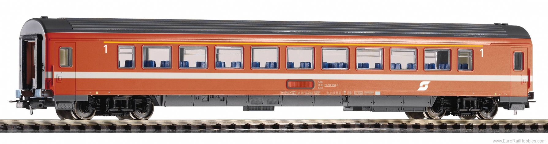 Piko 58661 Passenger Car Eurofima 1st cl. Amz OBB IV (Pi