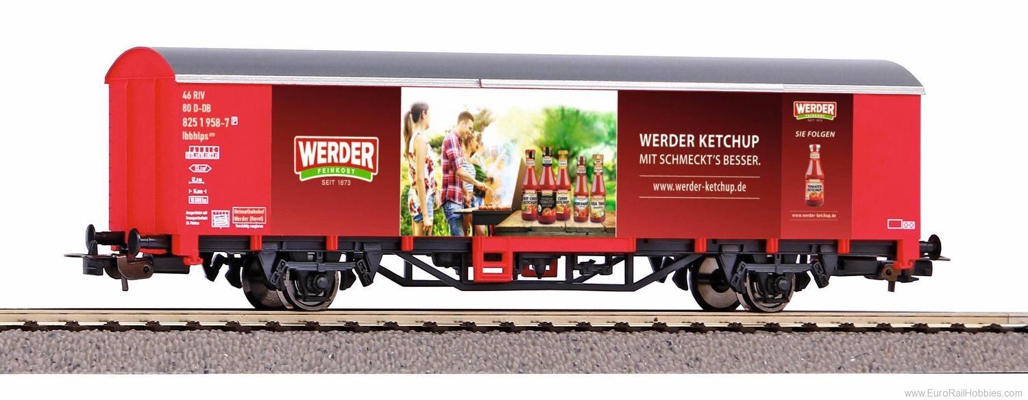 Piko 58709 Covered Goods Wagon 'Werder Ketchup' DB AG VI