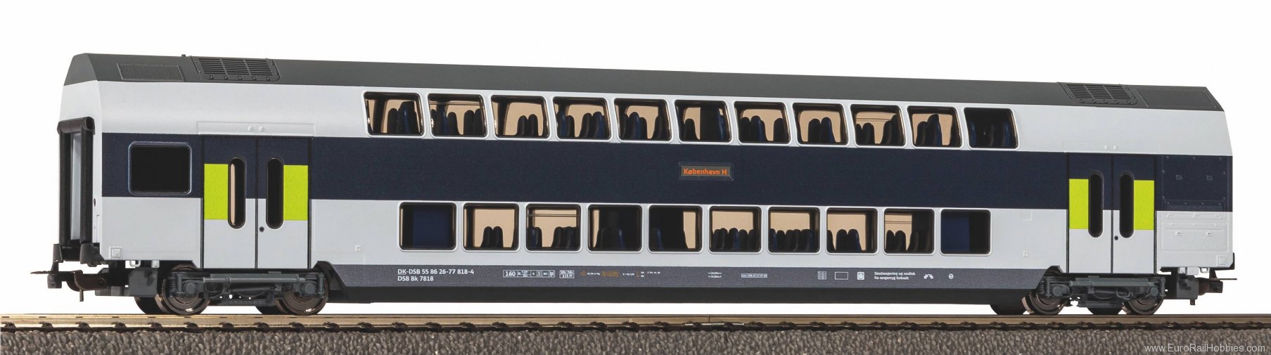 Piko 58816 2nd class double-deck coach DSB VI (DC Piko H