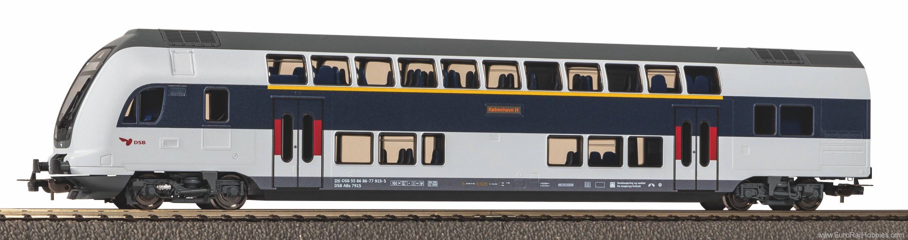 Piko 58817 Double-deck control car 1st/2nd Class DSB VI 