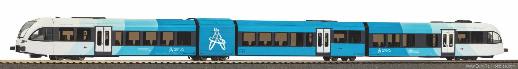 Piko 59137 diesel railcar GTW 2/8 Stadler Arriva VI, inc