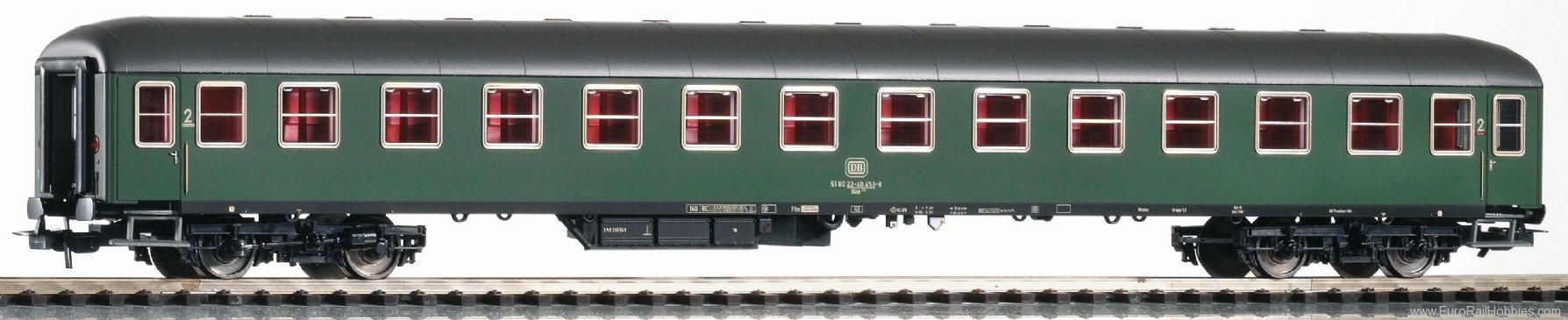 Piko 59622 UIC-X Expr. 2.Cl. Coach Bm232 DB IV Green - E