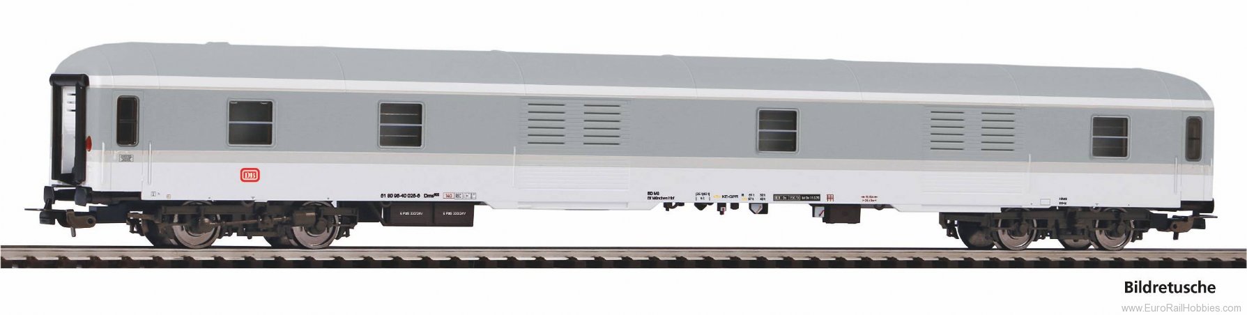 Piko 59653 DB Dm Gray Baggage Coach