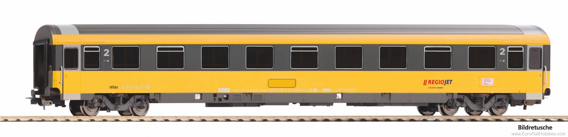 Piko 59659 Eurofima Regiojet 2nd Cl. Passenger Car