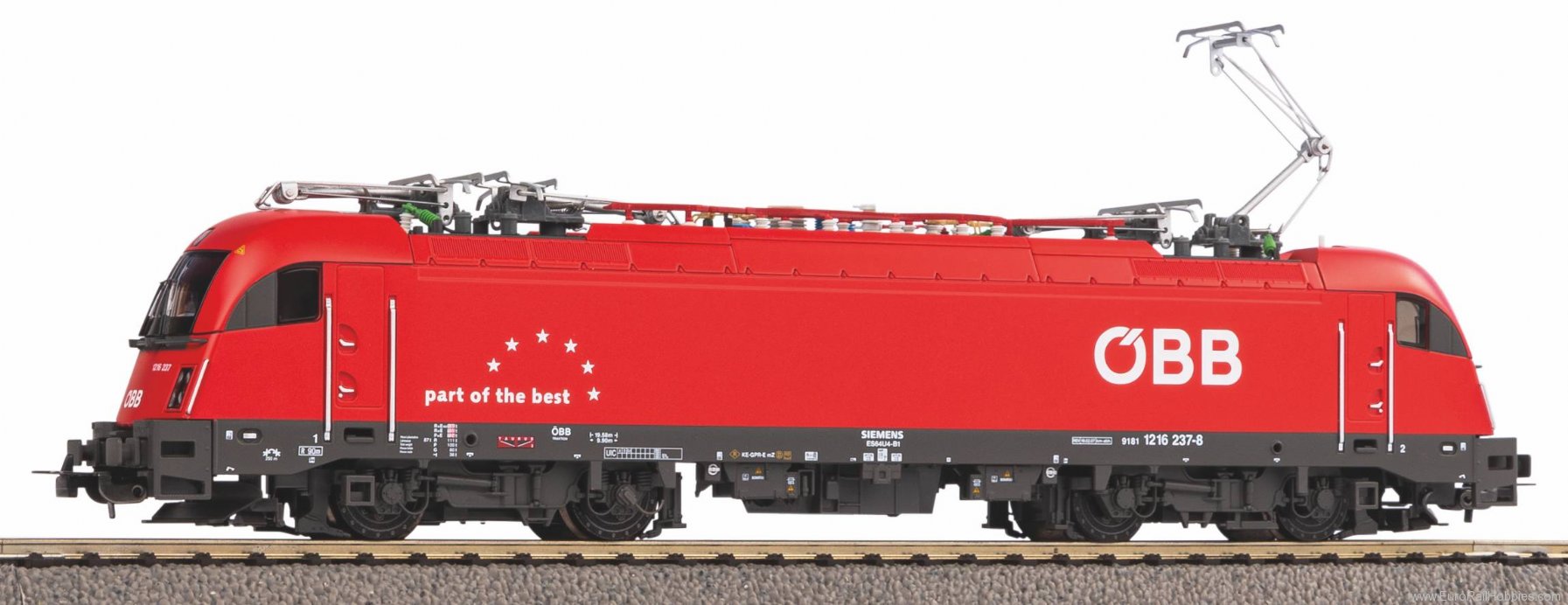 Piko 59800 Rh 1216 oBB VI 4 Pantographs (AC Version) - E